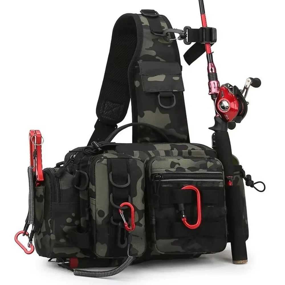 Sling Lure Fishing Tackle Bag Shoulder Pack Case Tackle Waist Fanny Bag